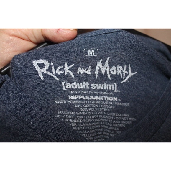 RICK AND MORTY Mens Graphic Tee Shirt Size M EUC Adult Swim Ripple Junction - Picture 3 of 5
